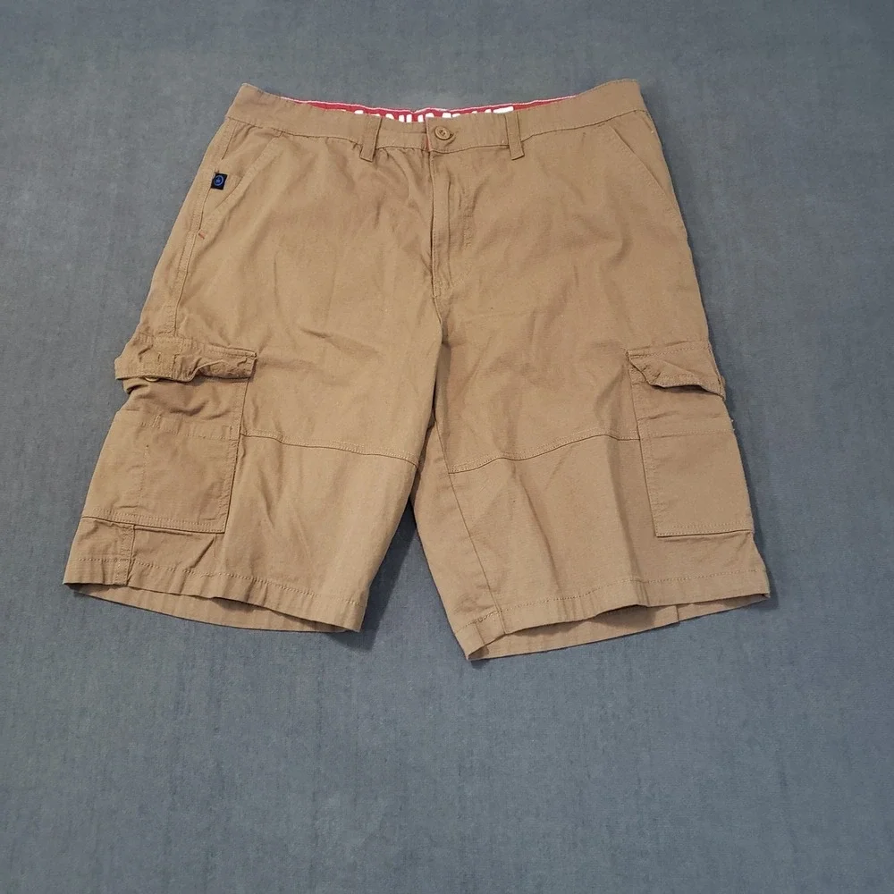 Monument Shorts Mens 36 Khaki Flex Tech‎ Cargo Stretch Performance